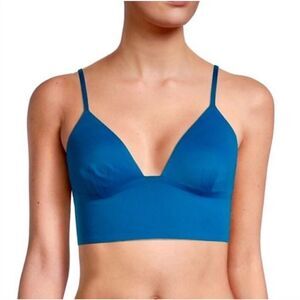 Free People Intimately FP Sage Longline Bralette, Royal Blue | L | NWT
